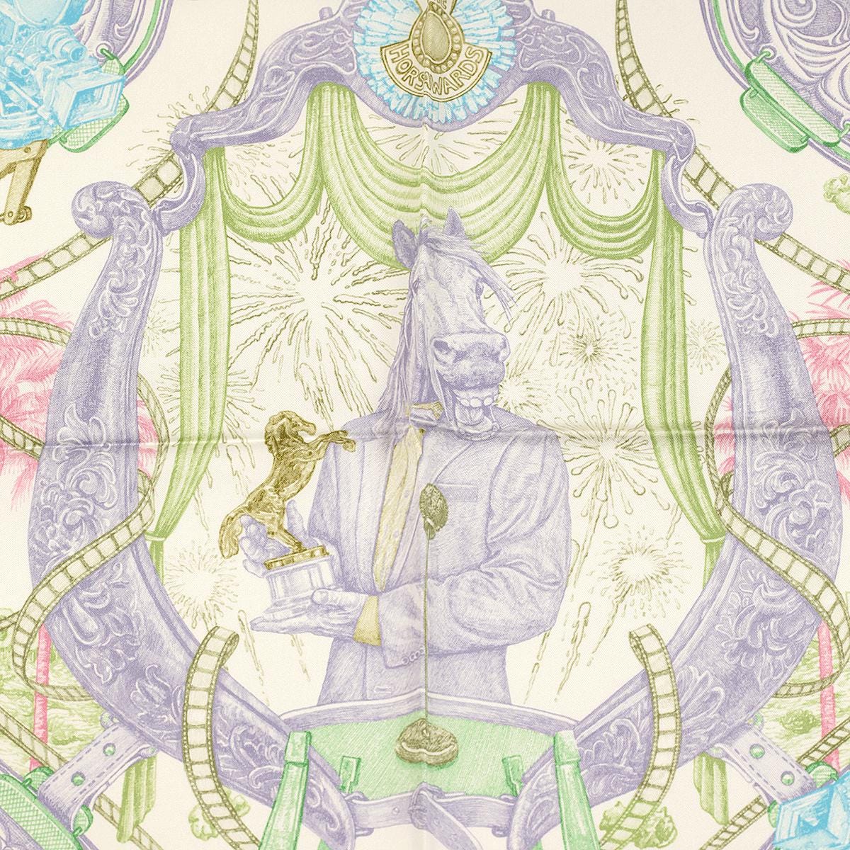 Hermes Scarf "Horsawards" by Elias Kafouros 90cm Silk | Carre Foulard
