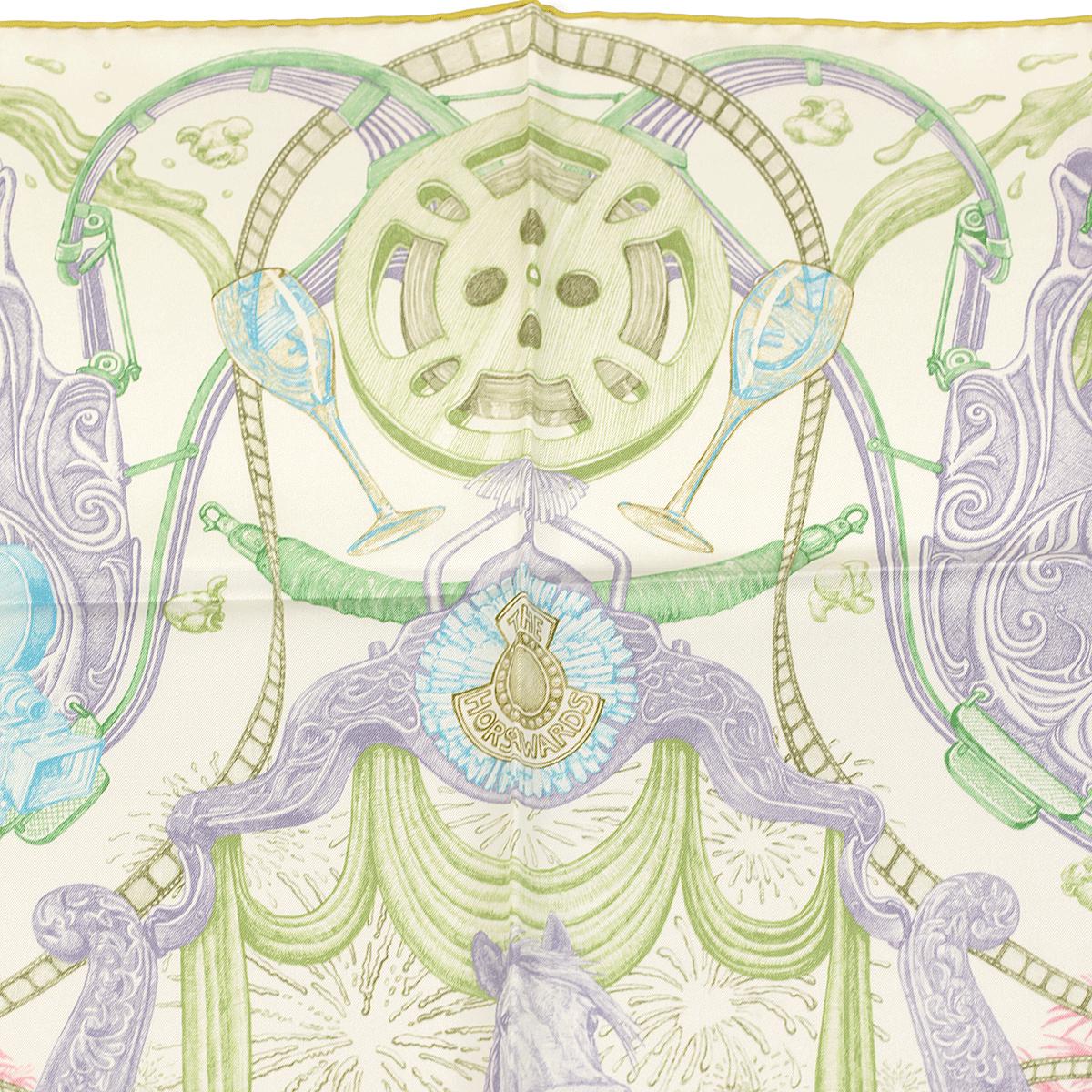 Hermes Scarf "Horsawards" by Elias Kafouros 90cm Silk | Carre Foulard