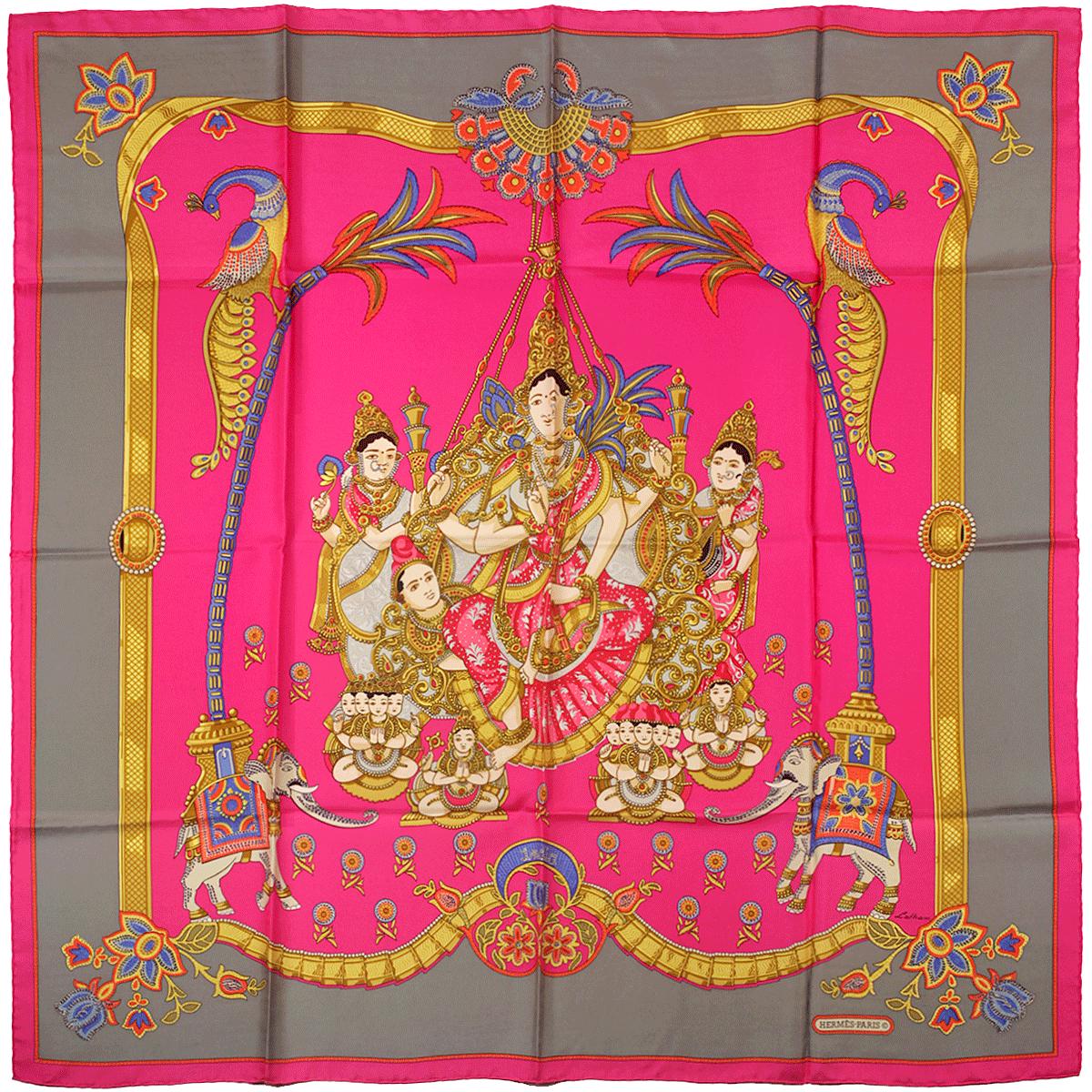 Hermes Scarf "India" by Caty Latham 90cm Silk | Carre