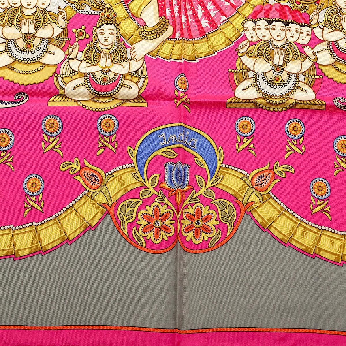 Hermes Scarf "India" by Caty Latham 90cm Silk | Carre