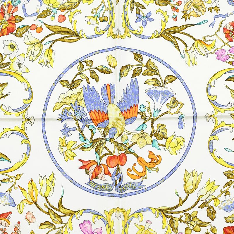 Hermes Scarf "Pierres d'Orient et d'Occident" by Zoe Pauwels 90cm Silk | Carre Foulard