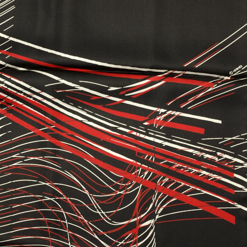 Hermes Scarf "H Cinetique" by Bali Barret 90cm Silk