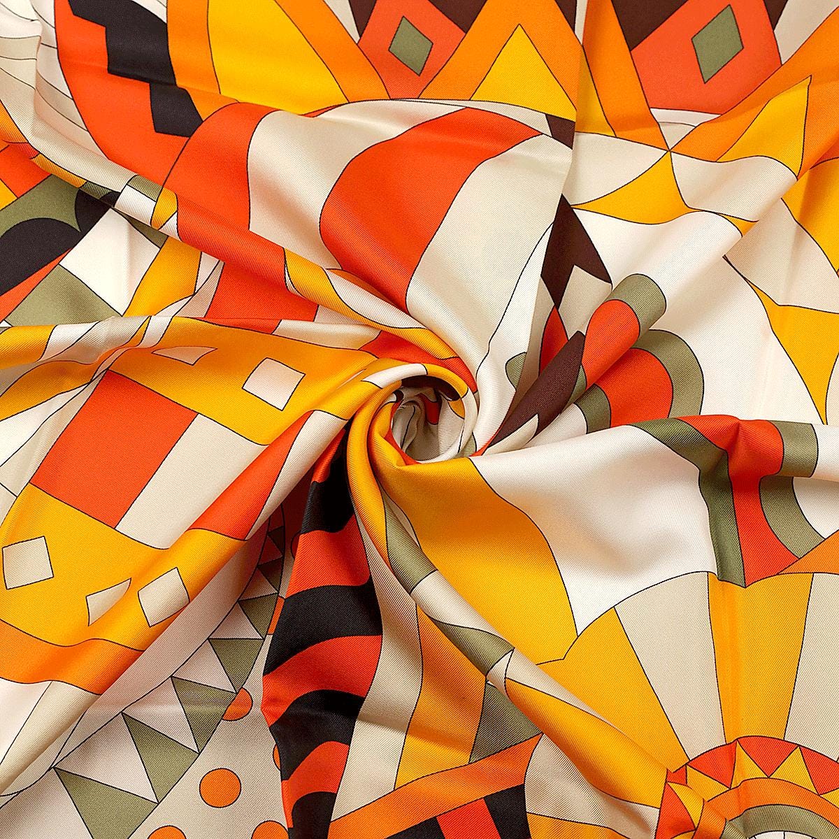 Hermes Scarf "Cheval de Fete" by Jan Bajtlik 90cm Silk