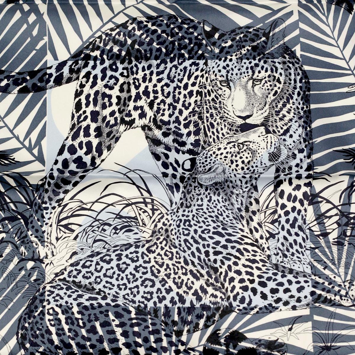 Hermes Scarf "Jungle Love au Tampon" by Robert Dallet and Giancarlo Pagni 70cm Silk | Foulard Carre