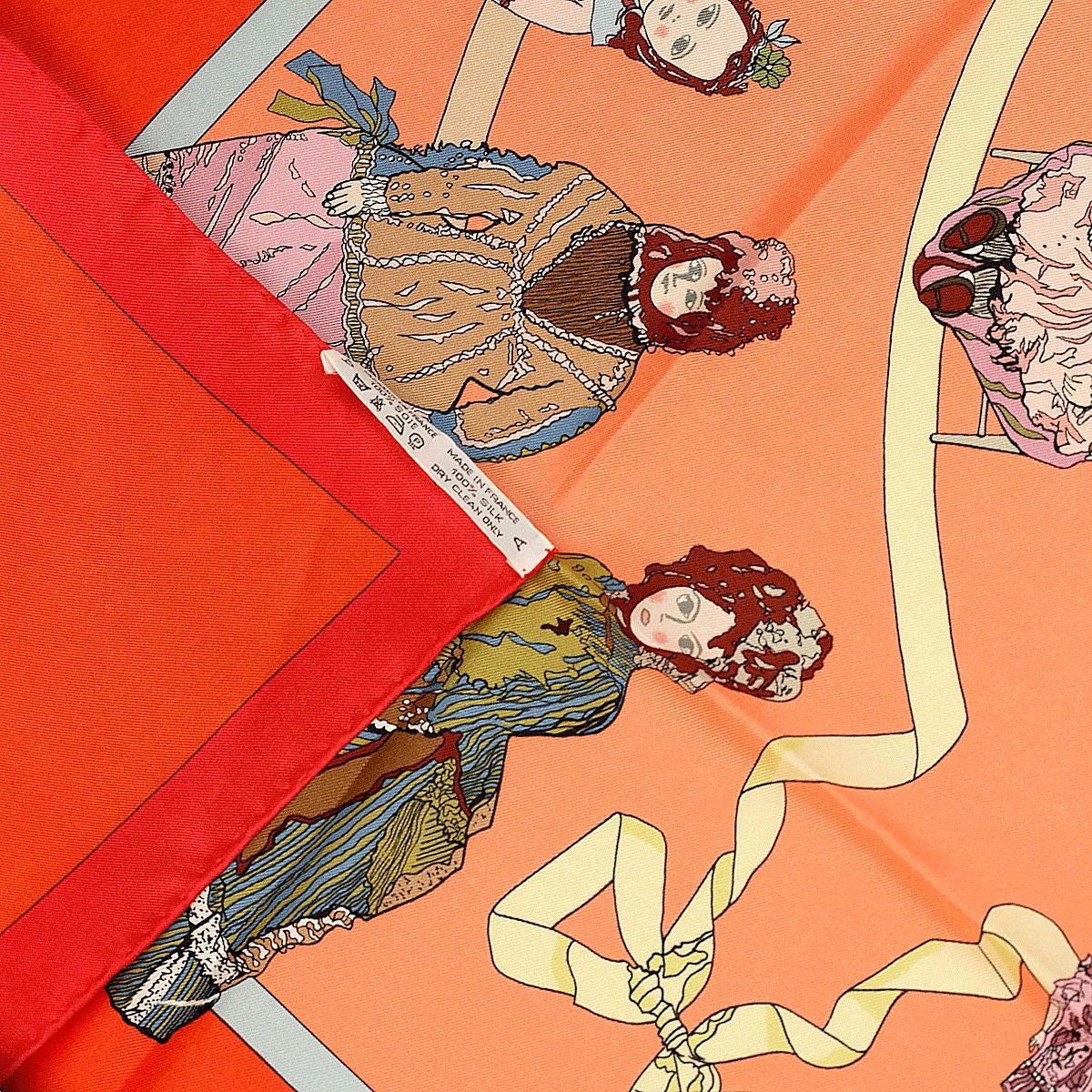 Hermes Scarf "Hello Dolly" by Loic Dubigeon 90cm Silk | Carre Foulard