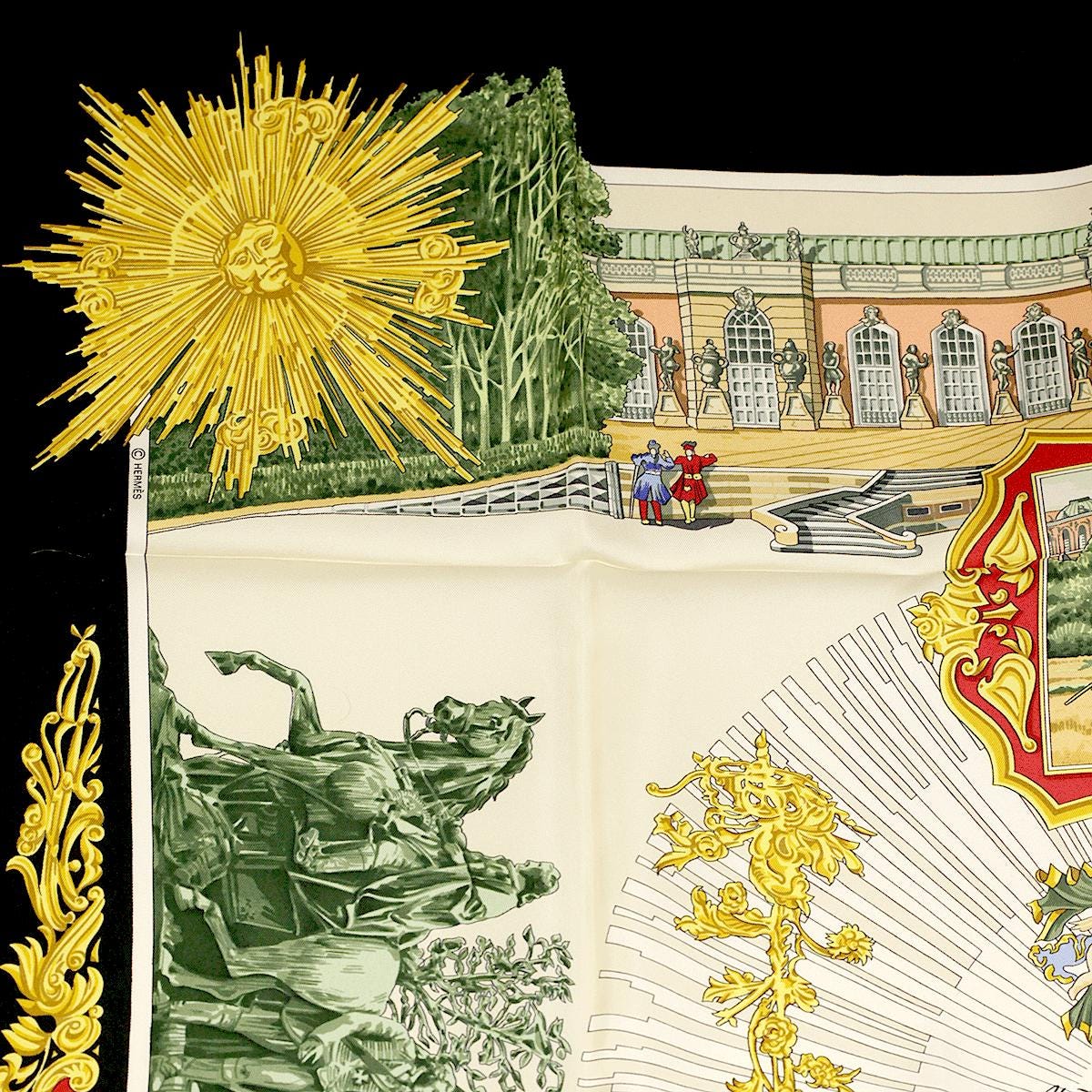 Hermes Scarf "Sanssoucy" by Loic Dubigeon 90cm Silk | Carre