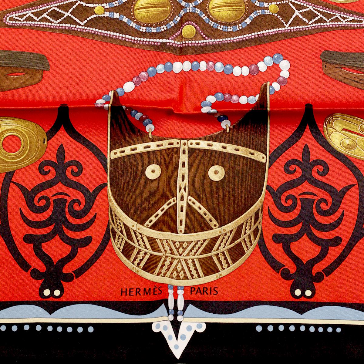 Hermes Scarf "Le Regard de l’Arctique" by Antoine Tzapoff 90cm Silk