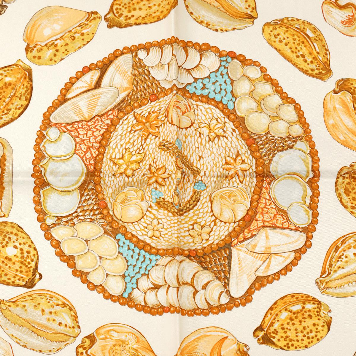 Hermes Scarf "Rocaille" by Valerie Dawlat Dumoulin Vintage 90cm Silk | Carre Foulard