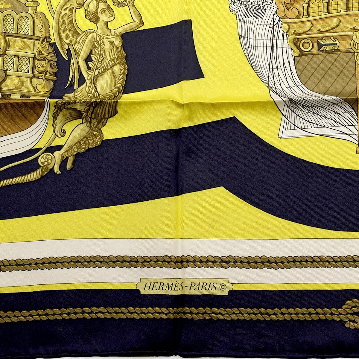 Hermes Scarf "Chateaux d'Arriere" by Julia Abadie 90cm Silk | Foulard Carre