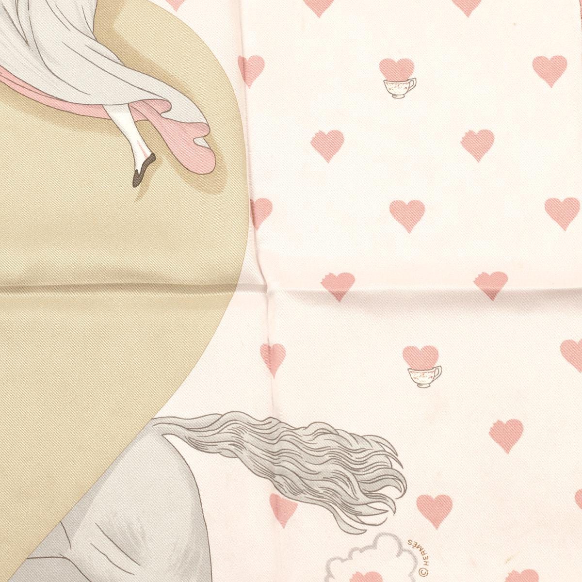 Hermes Scarf "Tea Time" by Jonathan Burton 70cm Silk | Carre Foulard