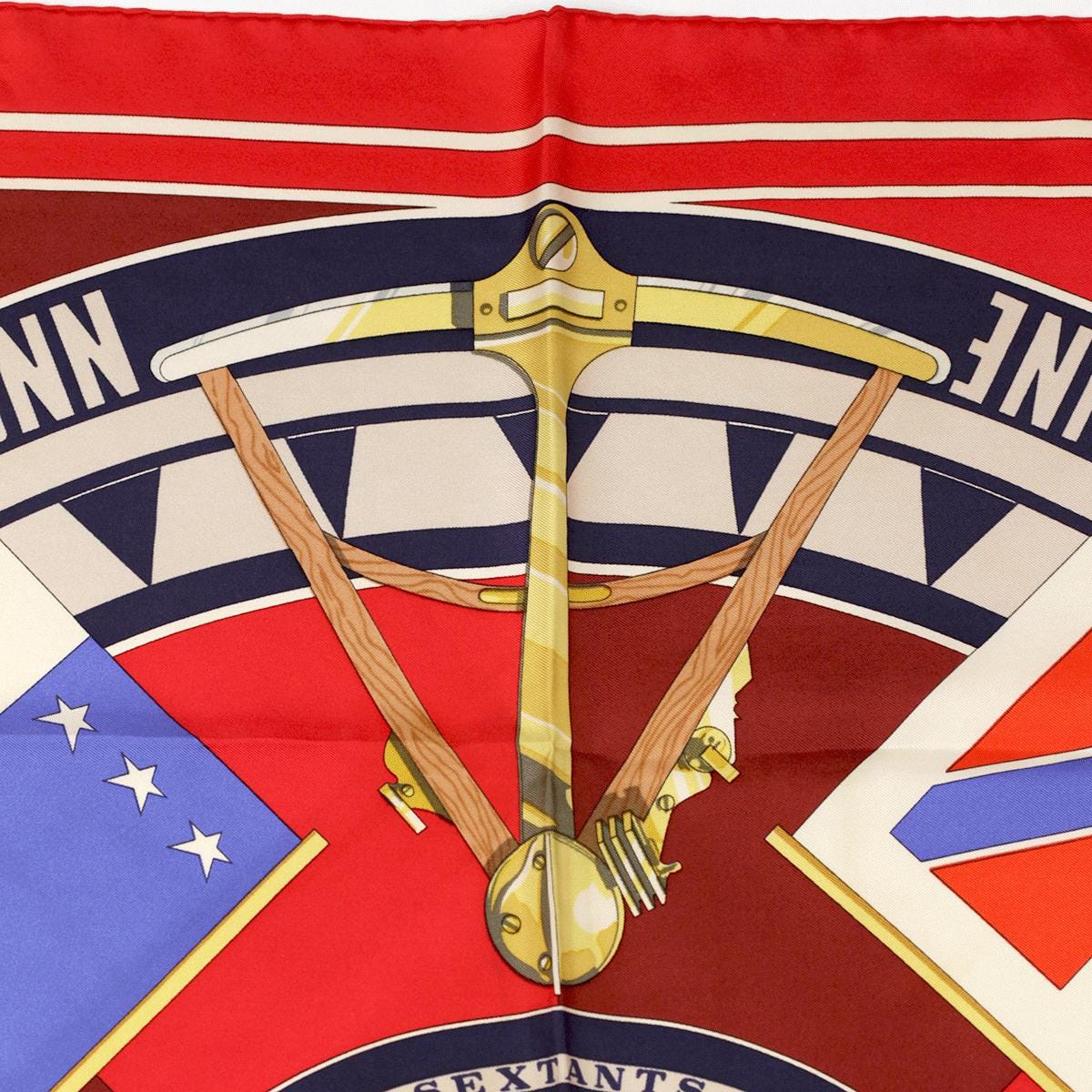 Hermes Scarf "Sextants" by Loic Dubigeon 90cm Silk | Carre Foulard