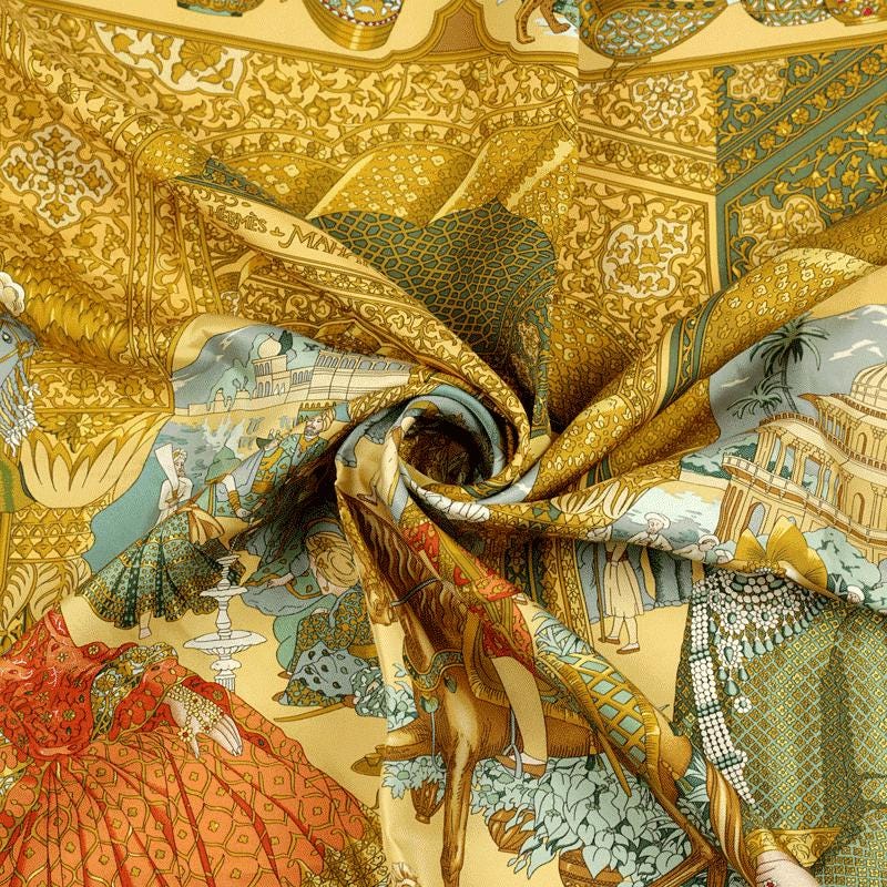 Hermes Scarf "Splendeur des Maharajas" by Catherine Baschet 90cm Silk | Foulard Carre