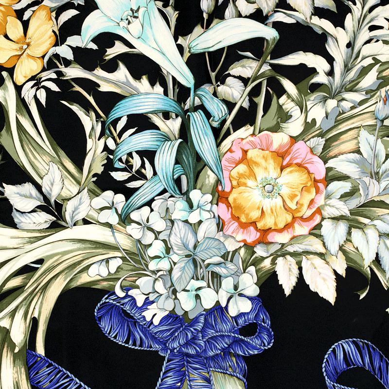 Hermes Scarf "Regina" by Leila Menchari 90cm Silk