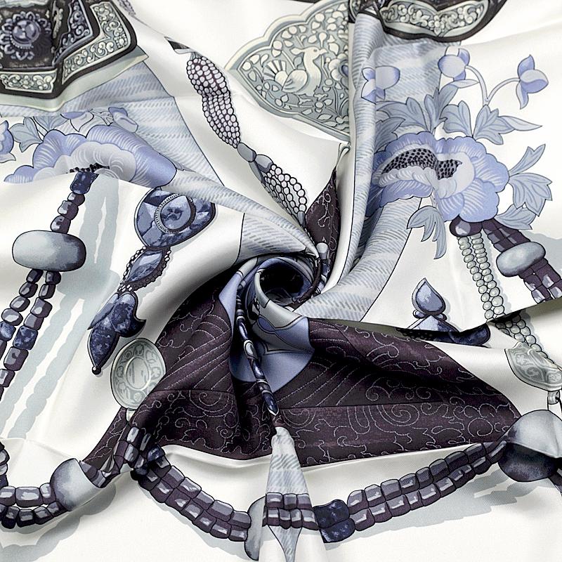 Hermes Scarf "Tibet" by Caty Latham 90cm Silk