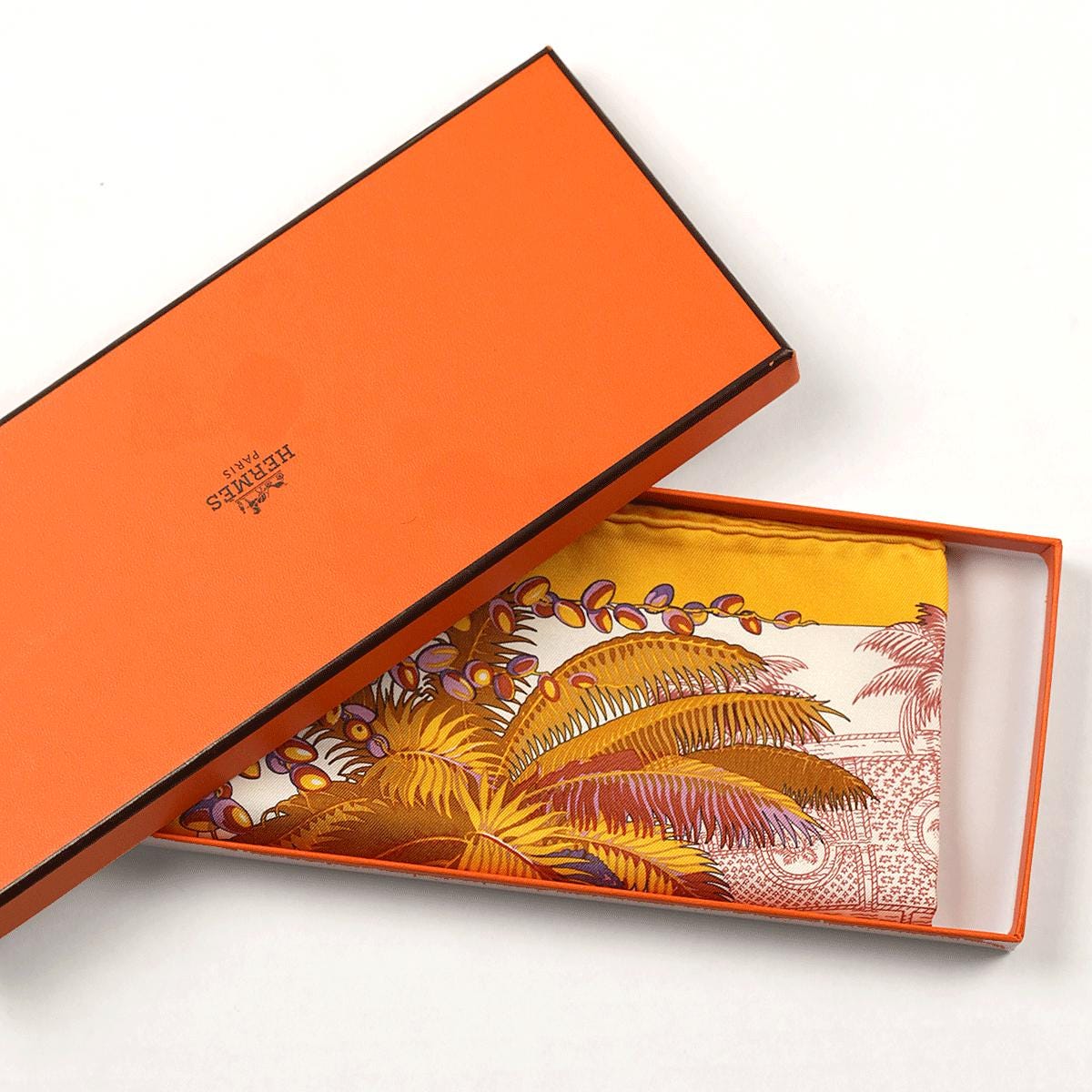 Hermes Scarf 45cm "Mythiques Phoenix" by Laurence Bourthoumieux Silk Gavroche