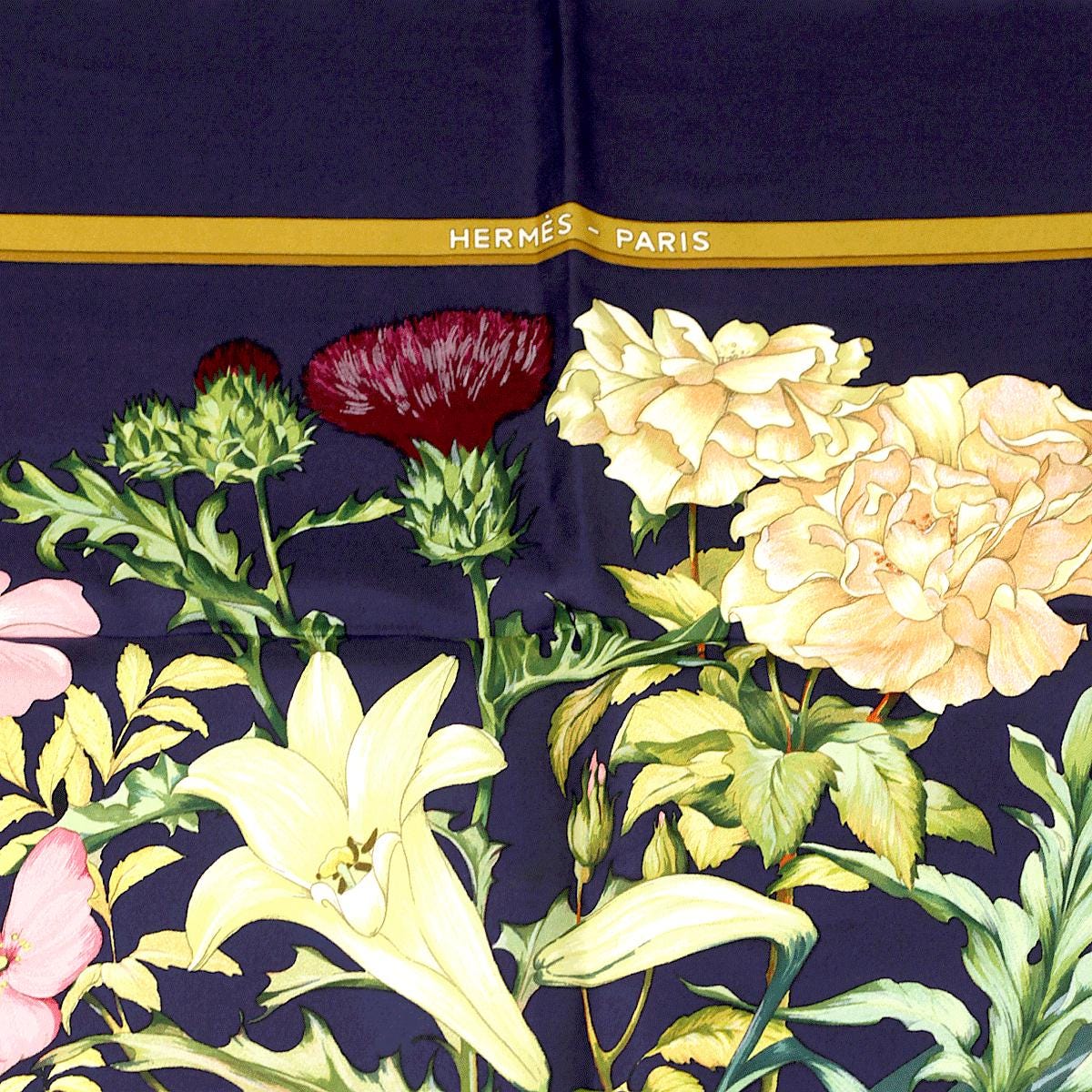Hermes Scarf "Regina" by Leila Menchari 90cm Silk