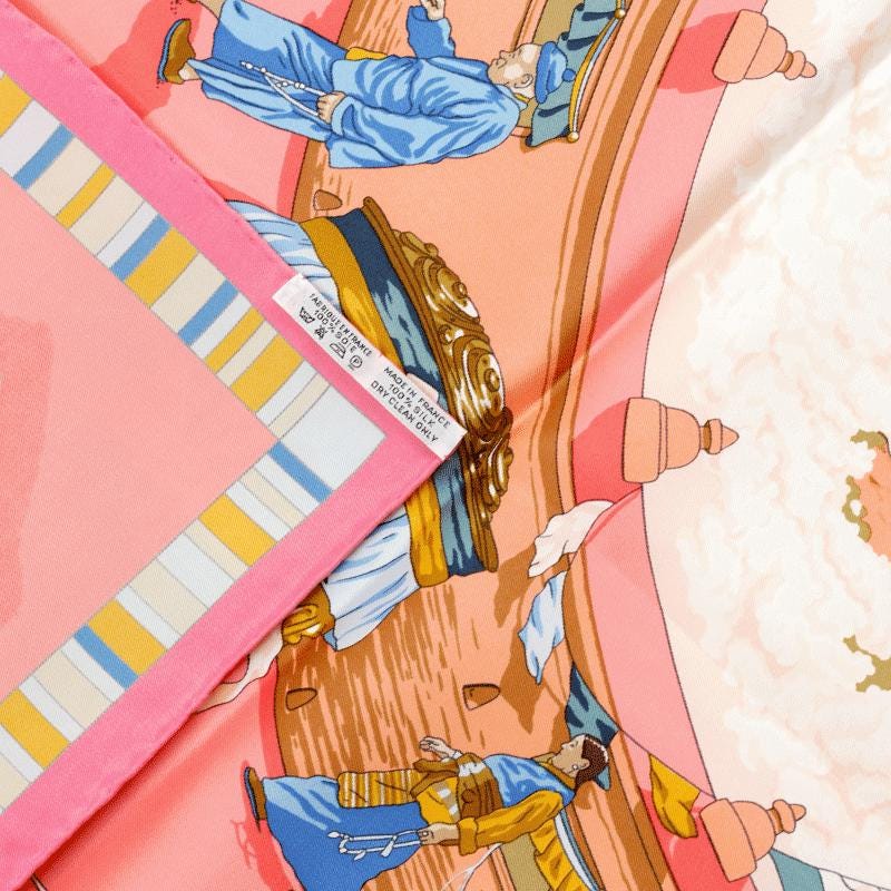 Hermes Scarf "Prieres au Vent" by Dimitri Rybaltchenko 90cm Silk