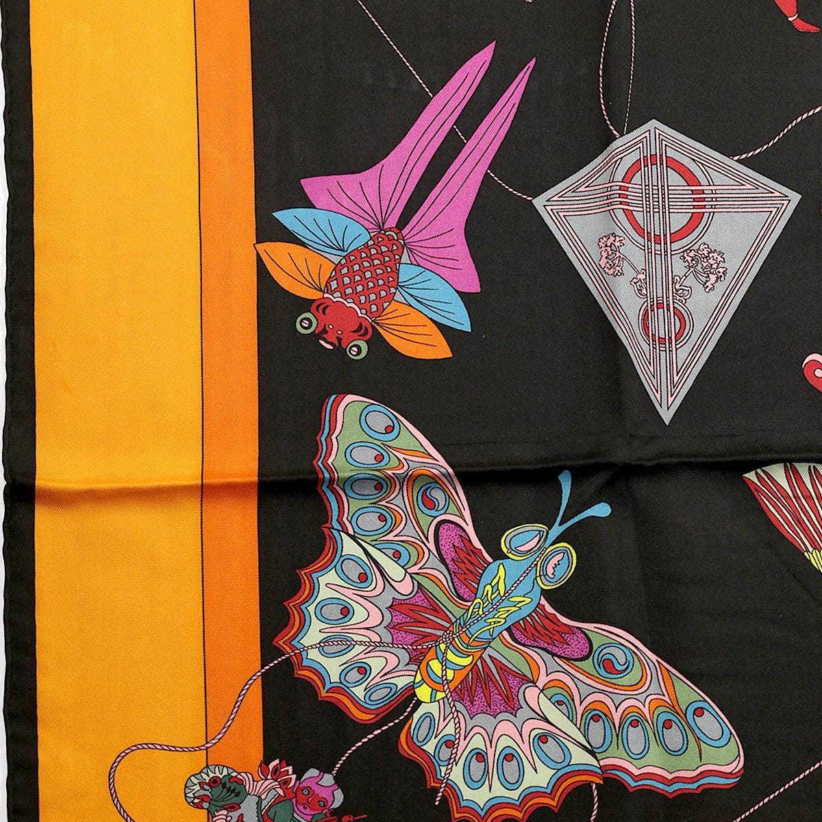 Hermes Scarf "Soies Volantes" by Loic Dubigeon 90cm Silk