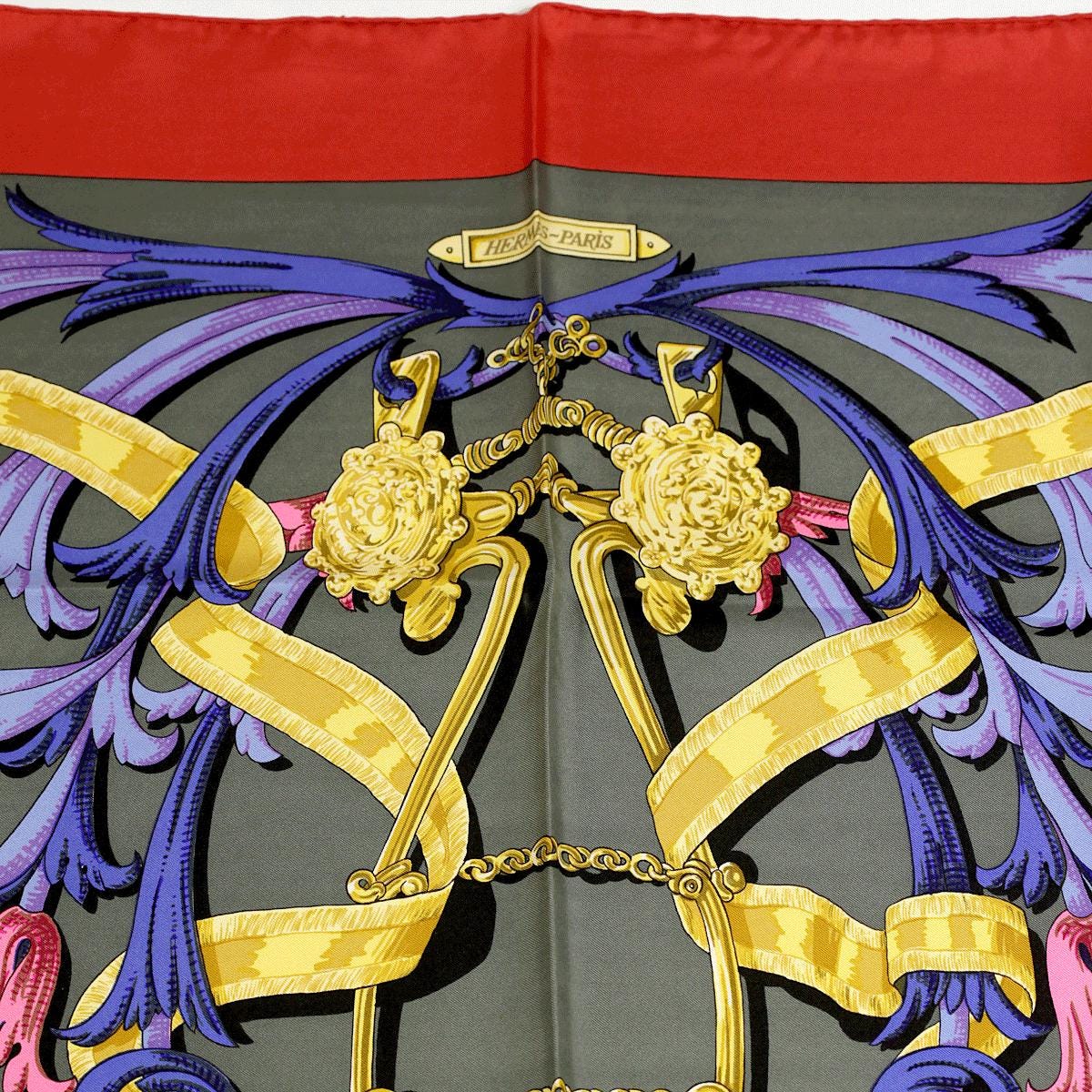 Hermes Scarf "Mors a la Conetable" by Henri d'Origny 90cm Silk | Carre Foulard