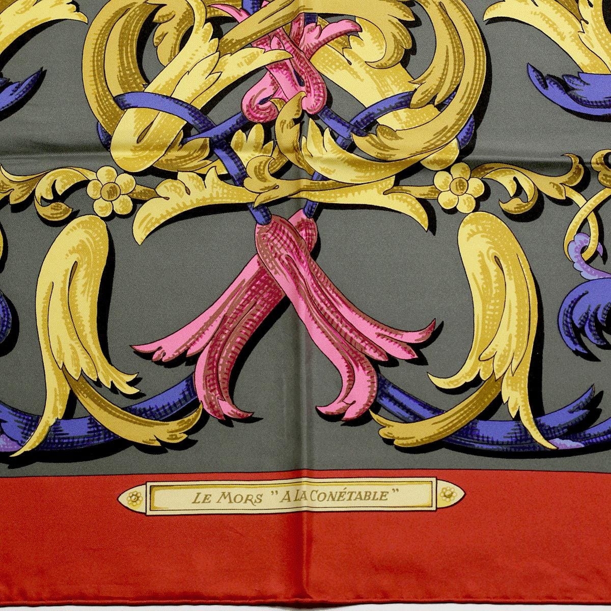 Hermes Scarf "Mors a la Conetable" by Henri d'Origny 90cm Silk | Carre Foulard