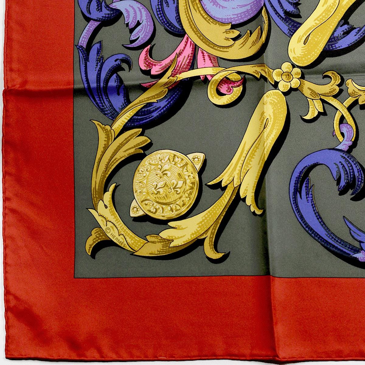 Hermes Scarf "Mors a la Conetable" by Henri d'Origny 90cm Silk | Carre Foulard