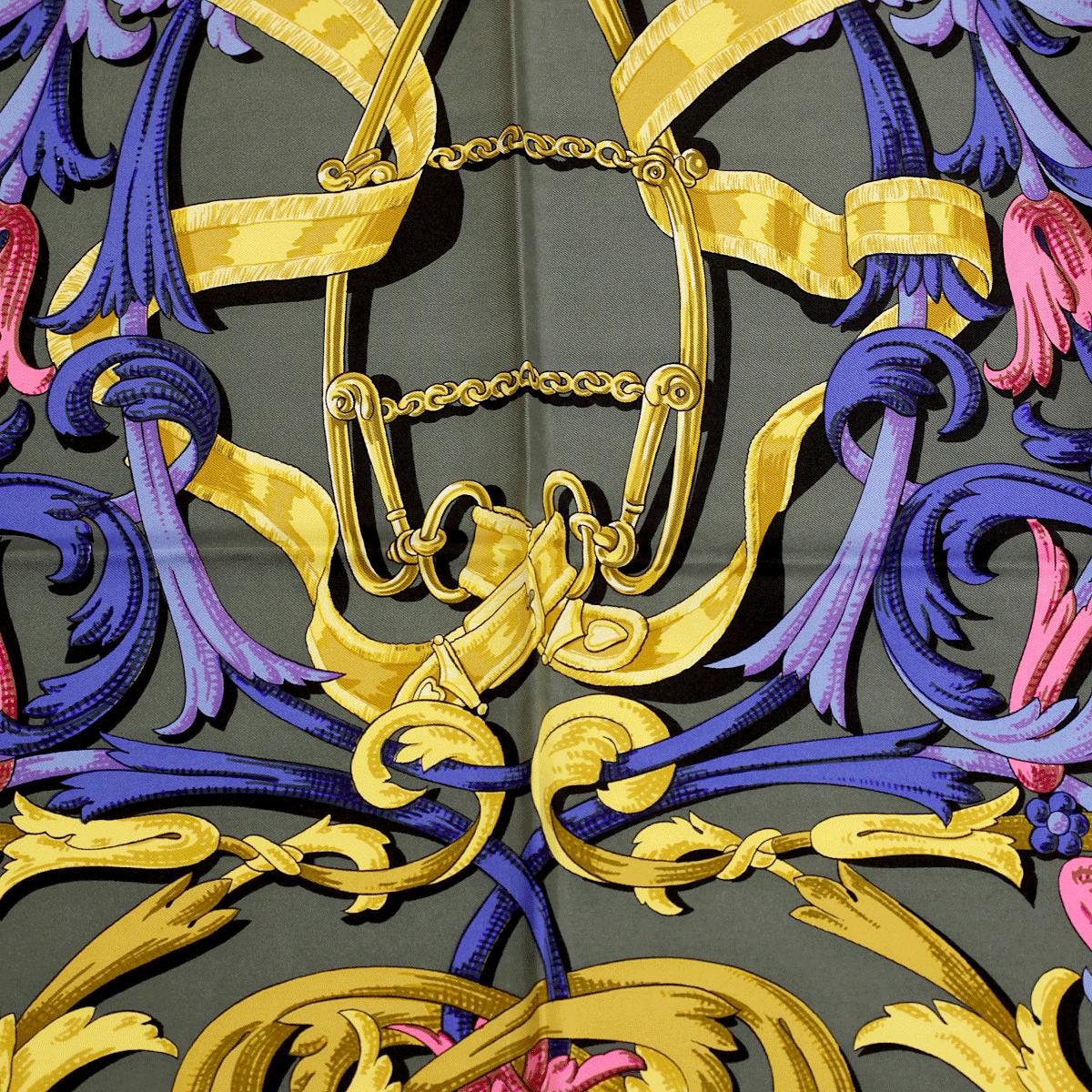 Hermes Scarf "Mors a la Conetable" by Henri d'Origny 90cm Silk | Carre Foulard