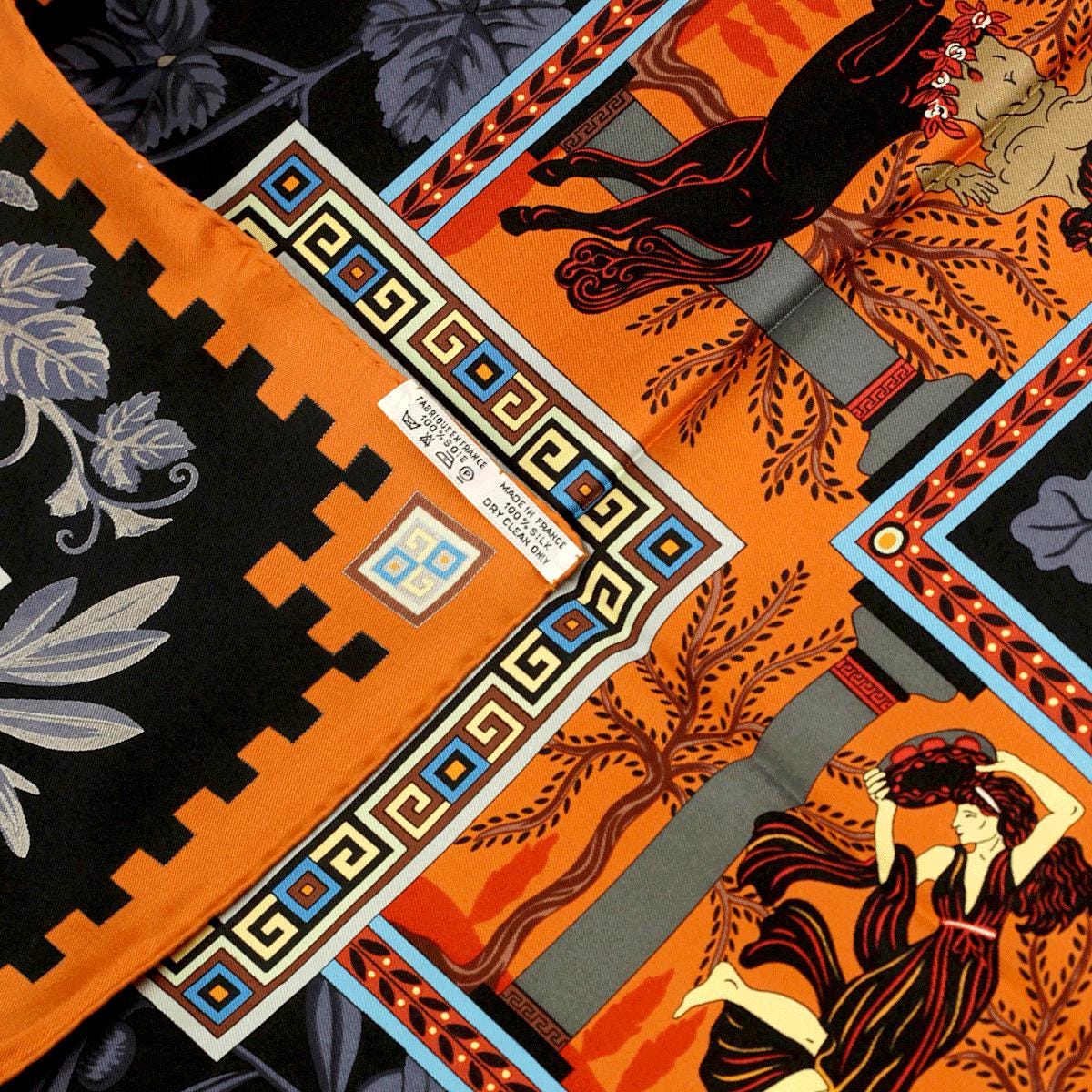 Hermes Scarf "Musique des Dieux" by Claudia Stuhlhofer Mayr 90cm Silk