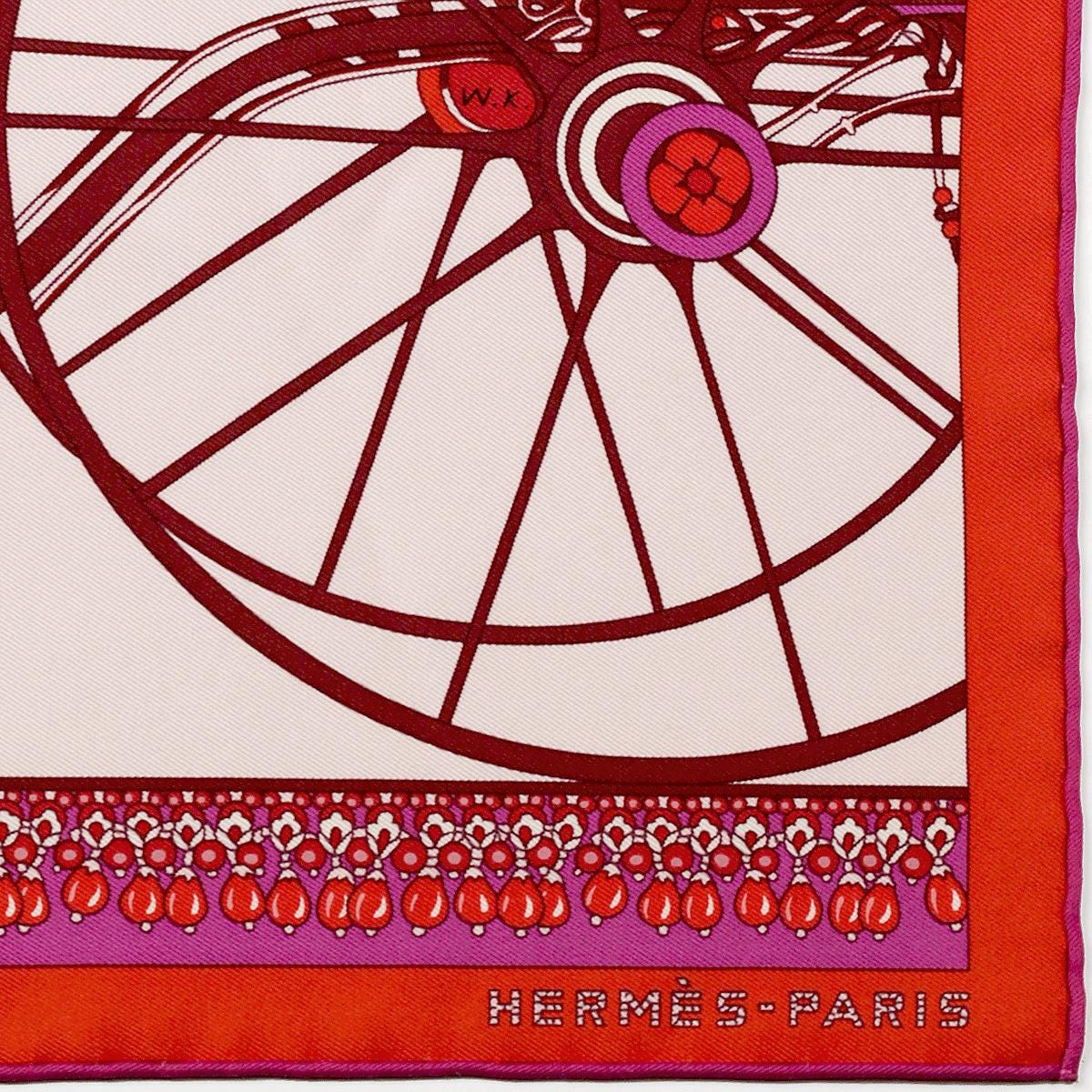 Hermes Scarf 45cm "Coupè de Gala" by Wlodek Kaminski Silk Gavroche