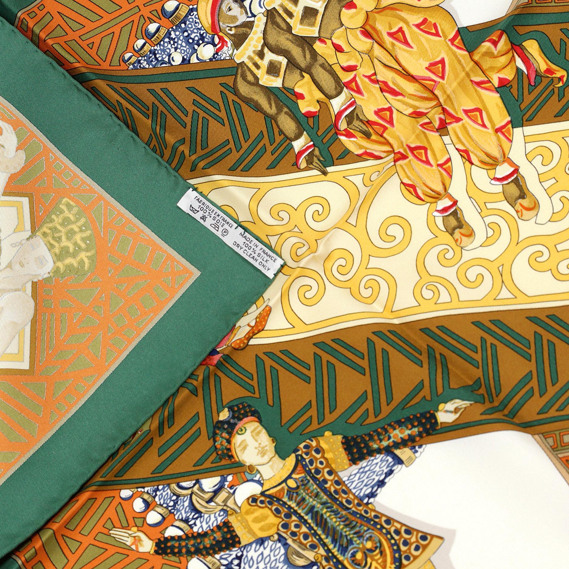 Hermes Scarf "Les Ballets Russes" by Annie Faivre 90cm Silk
