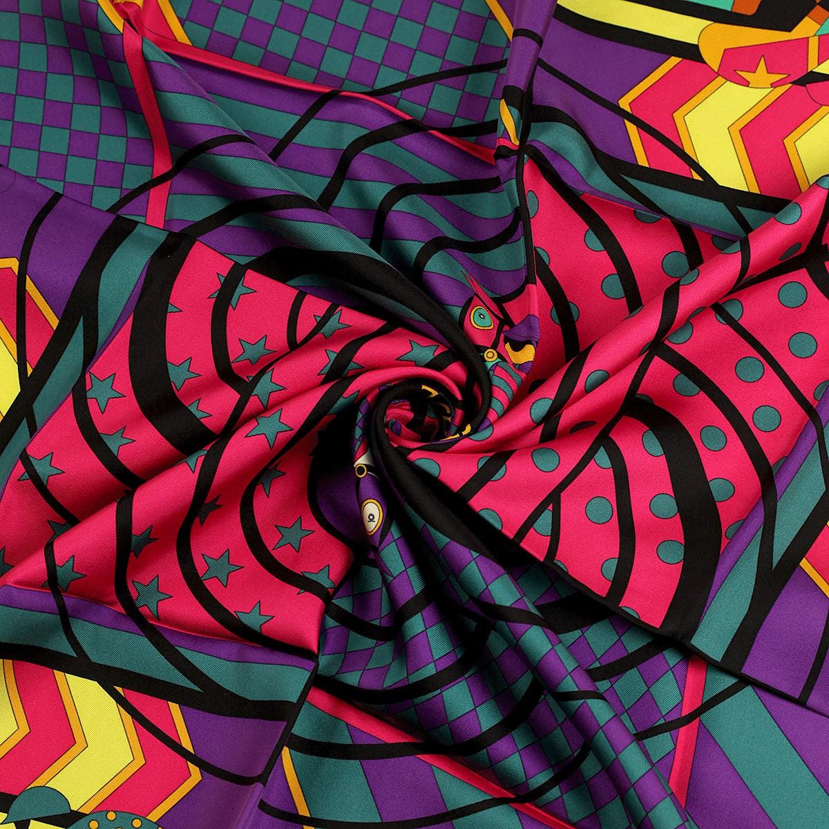 Hermes Scarf "Steeplechase" by Virginie Jamin 90cm Silk