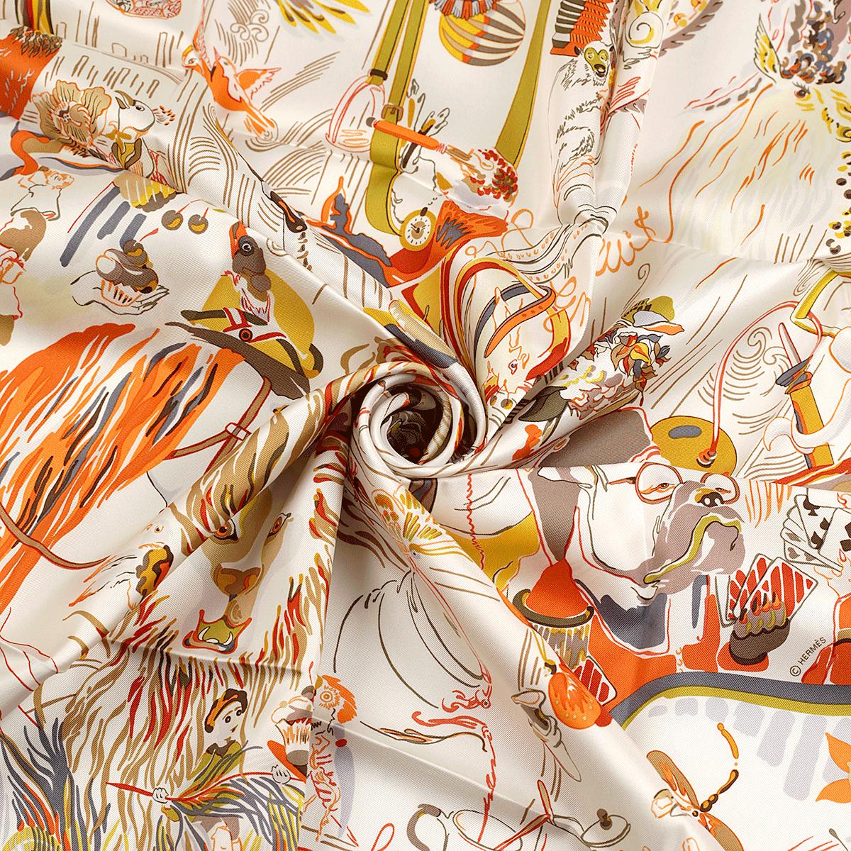 Hermes Scarf "Emile et Une Nuit" by Virginie Jamin 90cm Silk | NWT