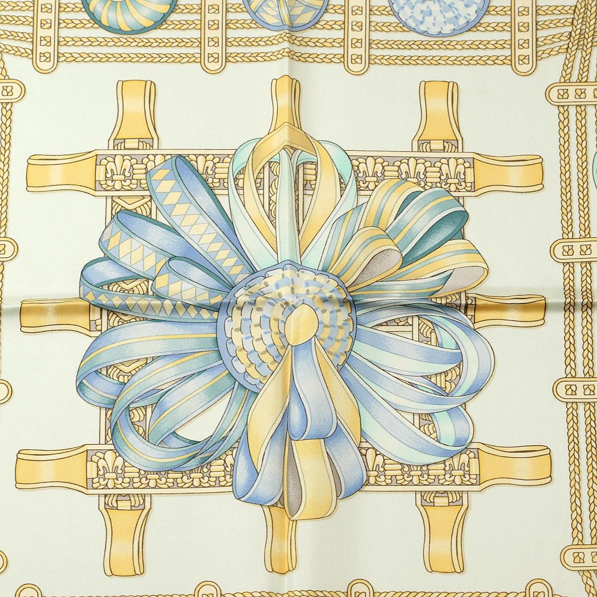 Hermes Scarf "Les Rubans du Cheval" by Joachim Metz 90cm Silk | Carre Foulard
