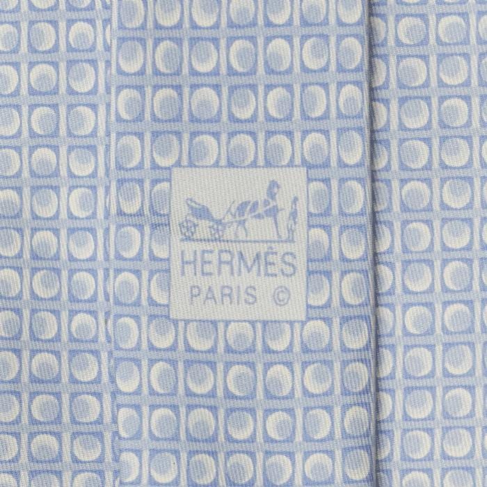 Hermes Men's Silk Tie Geometric Pattern 5333 | Necktie Cravate