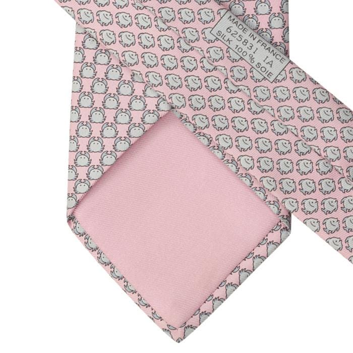 Hermes Men's Silk Tie Whimsical Crabs Pattern 625831 | Necktie Cravate