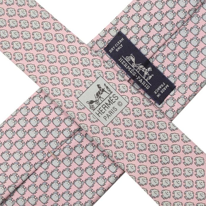 Hermes Men's Silk Tie Whimsical Crabs Pattern 625831 | Necktie Cravate