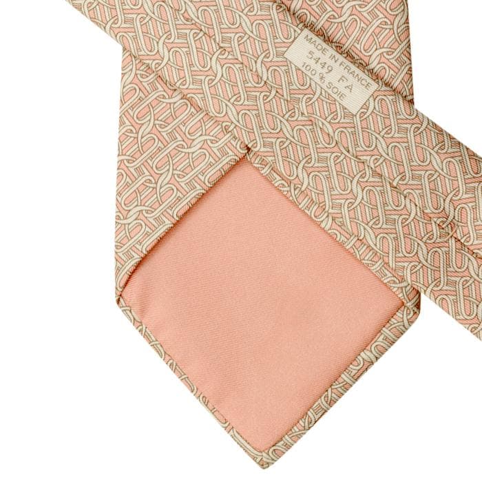 Hermes Men's Silk Tie Geometric Pattern 5449 | Necktie Cravate