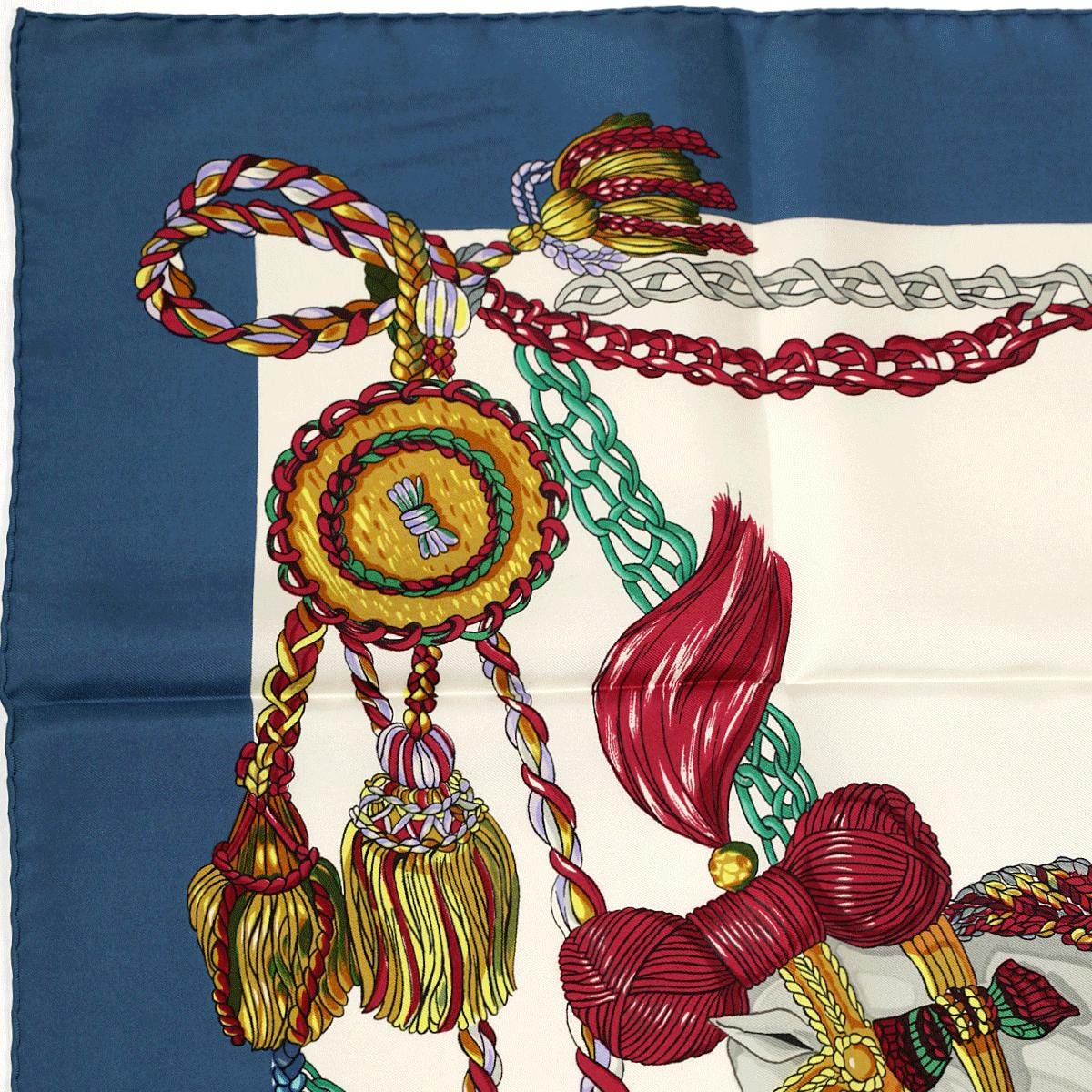Hermes Scarf "La Timbalier" by Francoise Heron 90cm Silk | Carre Foulard