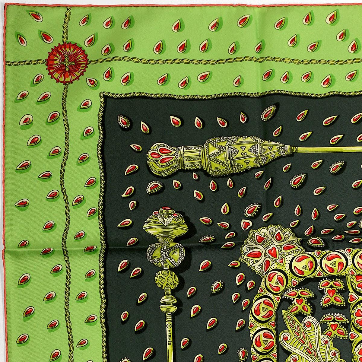 Hermes Scarf "Tresors Retrouves" by Annie Faivre 90cm Silk