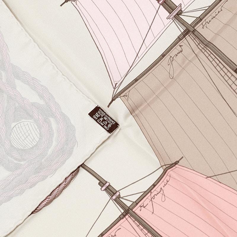 Hermes Scarf "Cheval de Mer" by Christian Renonciat 90cm Silk