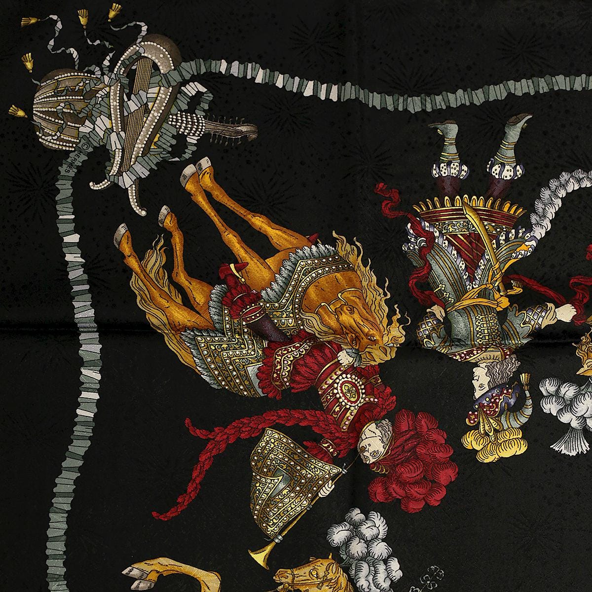Hermes Scarf "Les Fetes du Roi Soleil" by Michel Duchene 90cm Silk Jacquard | Carre Foulard