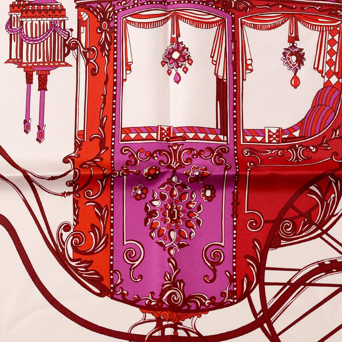Hermes Scarf 45cm "Coupè de Gala" by Wlodek Kaminski Silk Gavroche