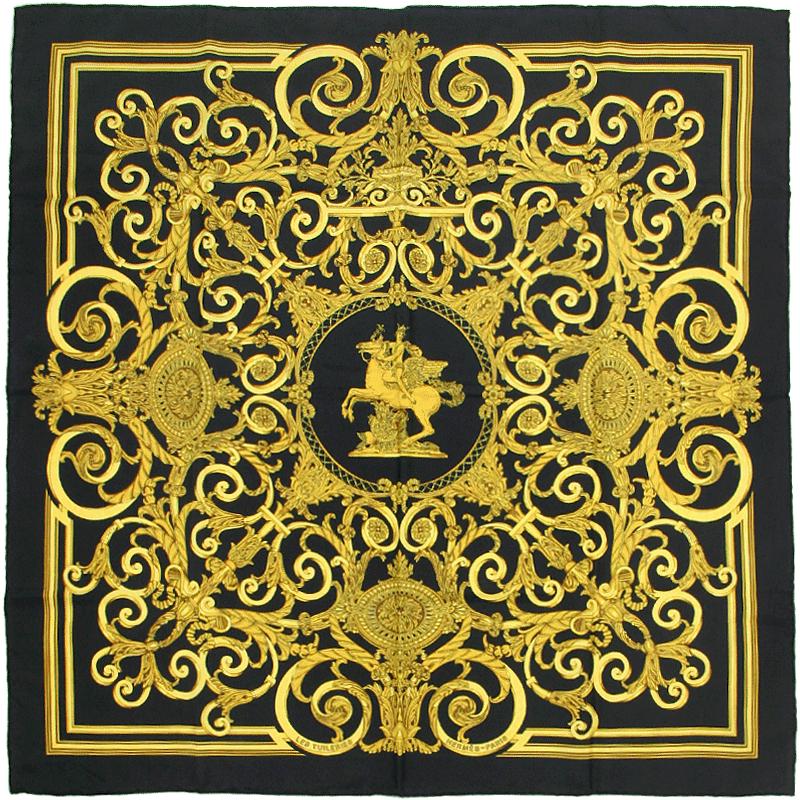 Hermes Scarf "Tuileries" by Joachim Metz Vintage 90cm Silk | Carre Foulard