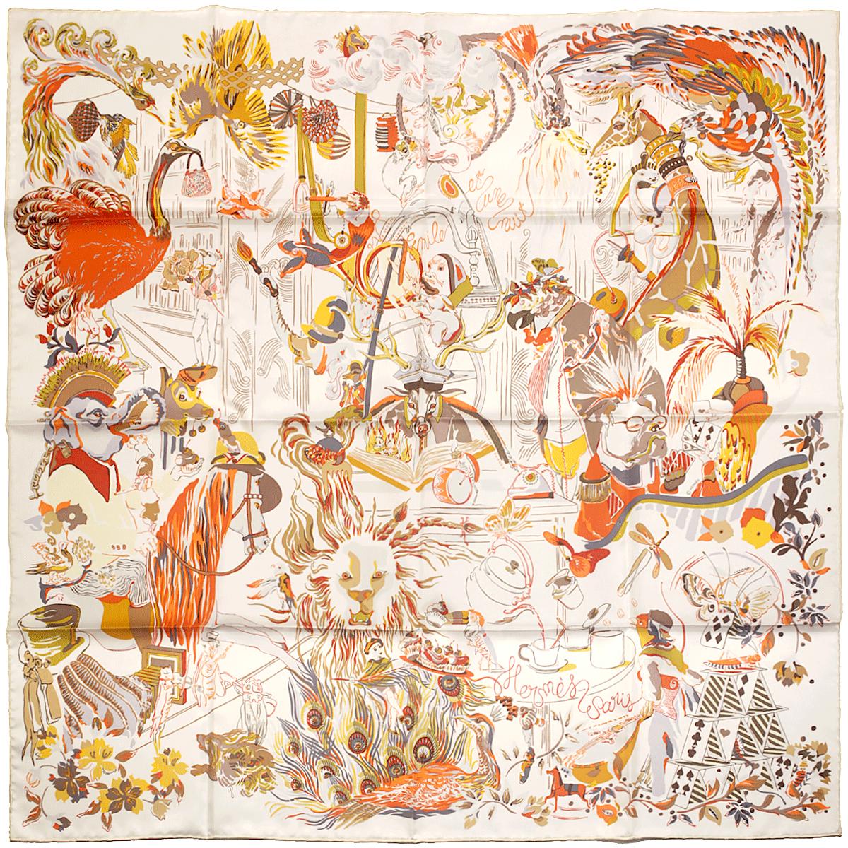 Hermes Scarf "Emile et Une Nuit" by Virginie Jamin 90cm Silk | NWT
