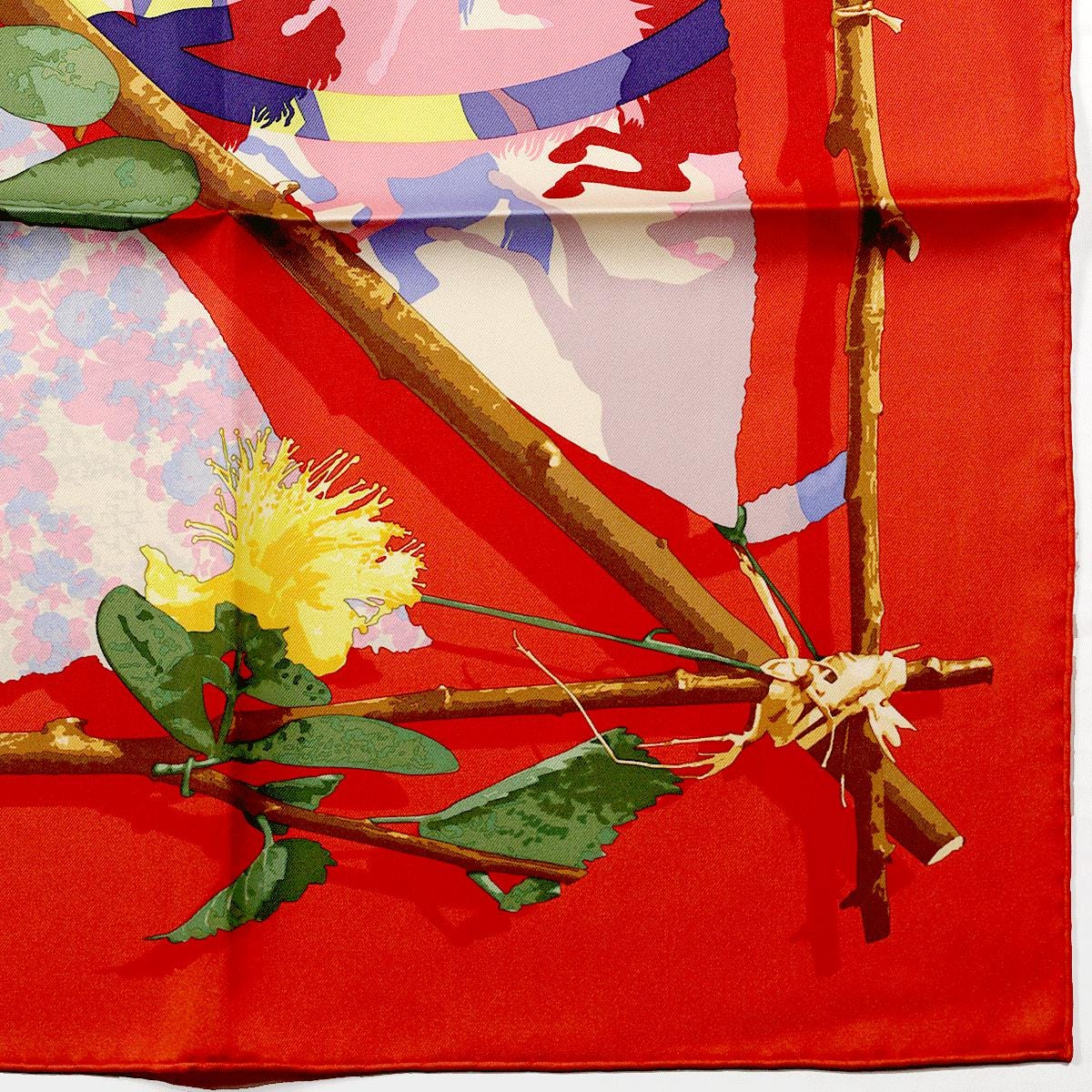 Hermes Scarf "Robinson Chic" by Benoit Pierre Emery 90cm Silk | Carre Foulard