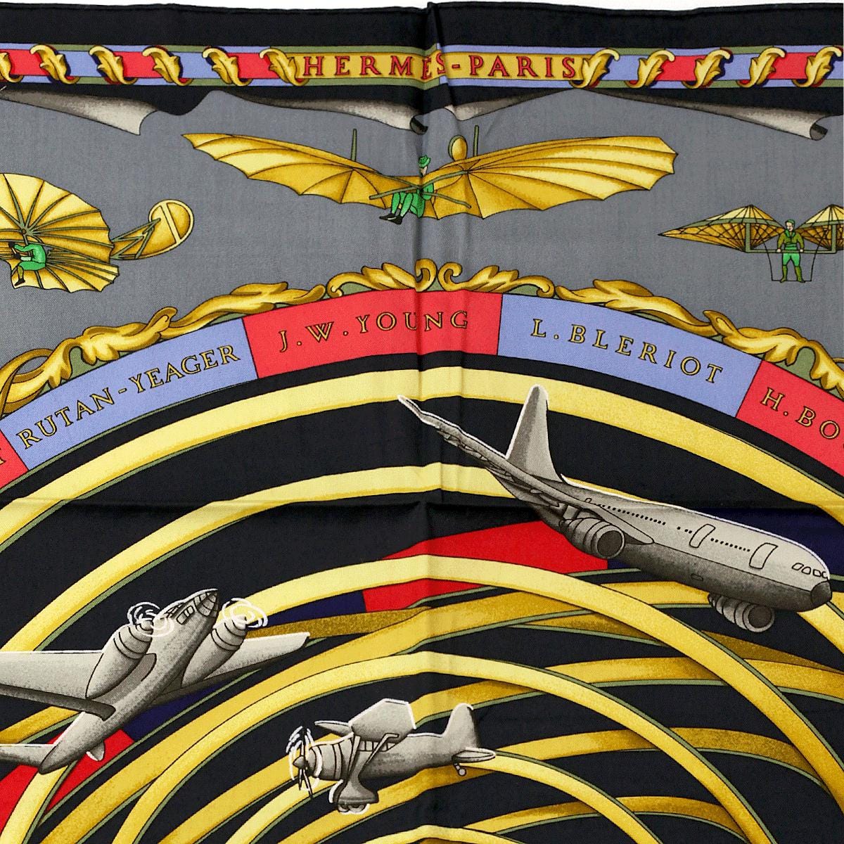 Hermes Scarf "Reves d'Espace" 70cm Cotton by Michel Duchene | Carre