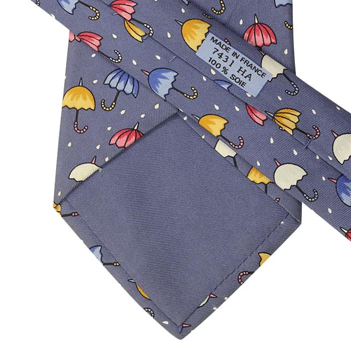 Hermes Men's Silk Tie Umbrellas Pattern 7431 | Necktie Cravate