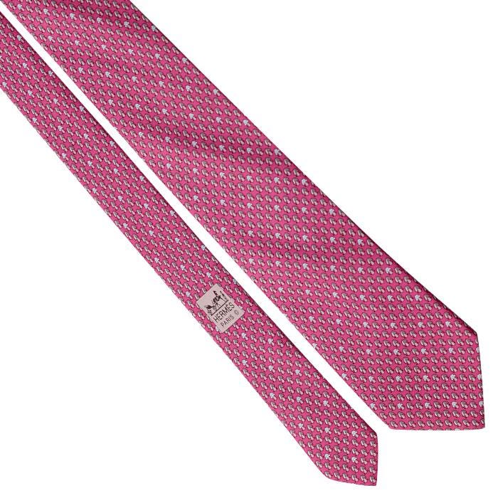 Hermes Men's Silk Tie Whimsical Mushrooms Pattern 605842 | Necktie Cravate