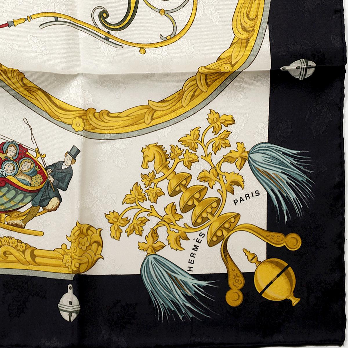 Hermes Scarf "Plumes et Grelots" by Julia Abadie 90cm Silk Jacquard | Carre Foulard NIB