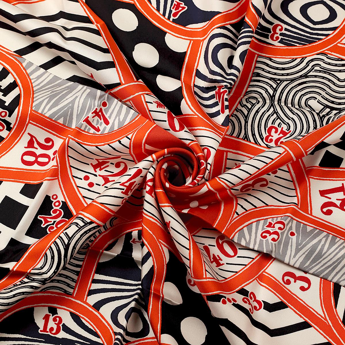 Hermes Scarf "Jeu de Soie" by Giancarlo Pagni 90cm Silk | Foulard Carre