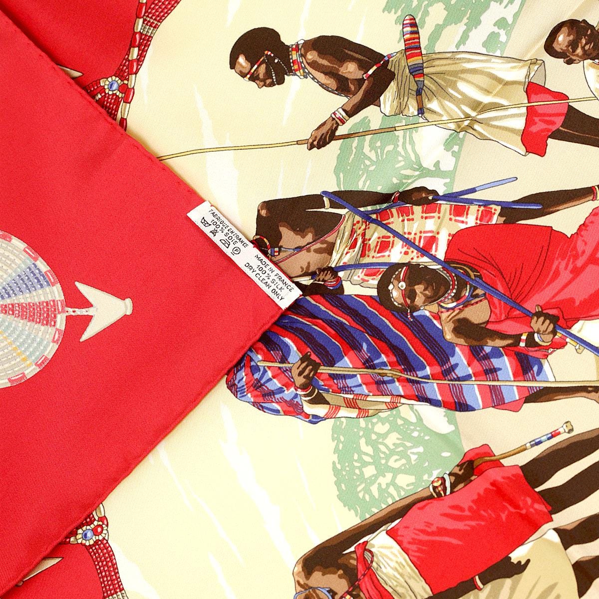 Hermes Scarf "Perles du Kenya" by Dimitri Rybaltchenko Vintage 90cm Silk | Carre Foulard